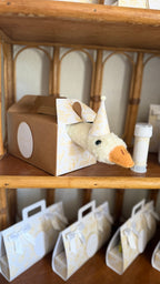 Adopt a Goose Box & son chapeau de fête