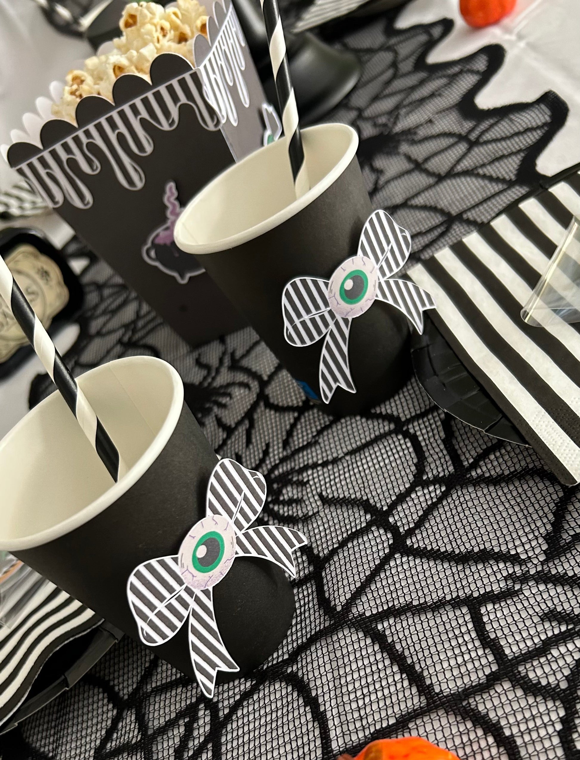 Etiquettes à gobelet oeil x6