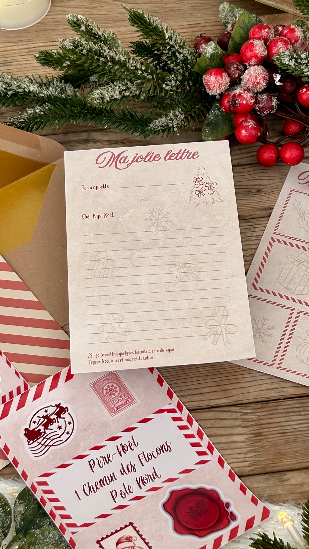 Coffret "ma jolie Lettre au père-Noël"