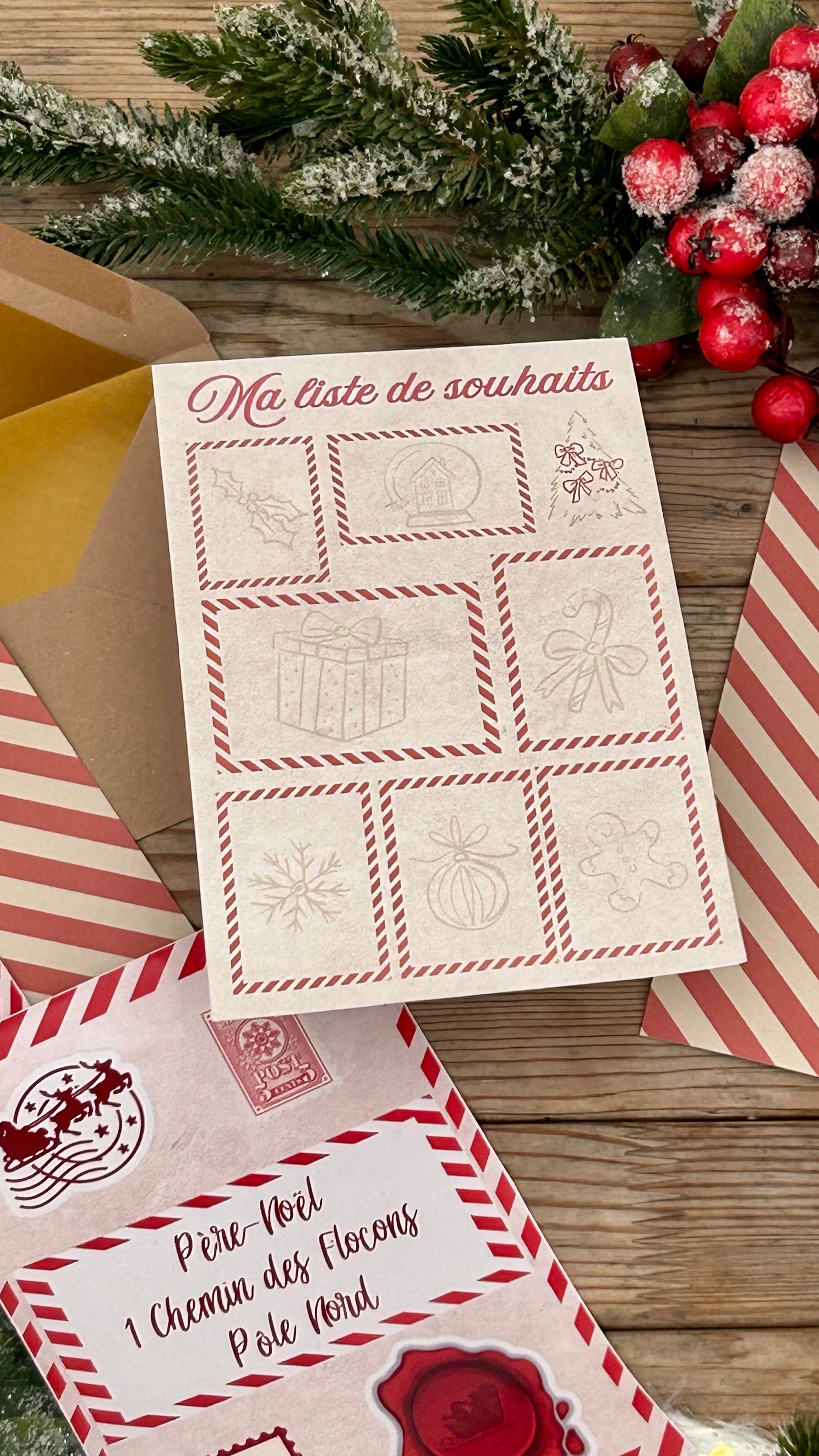 Coffret "ma jolie Lettre au père-Noël"