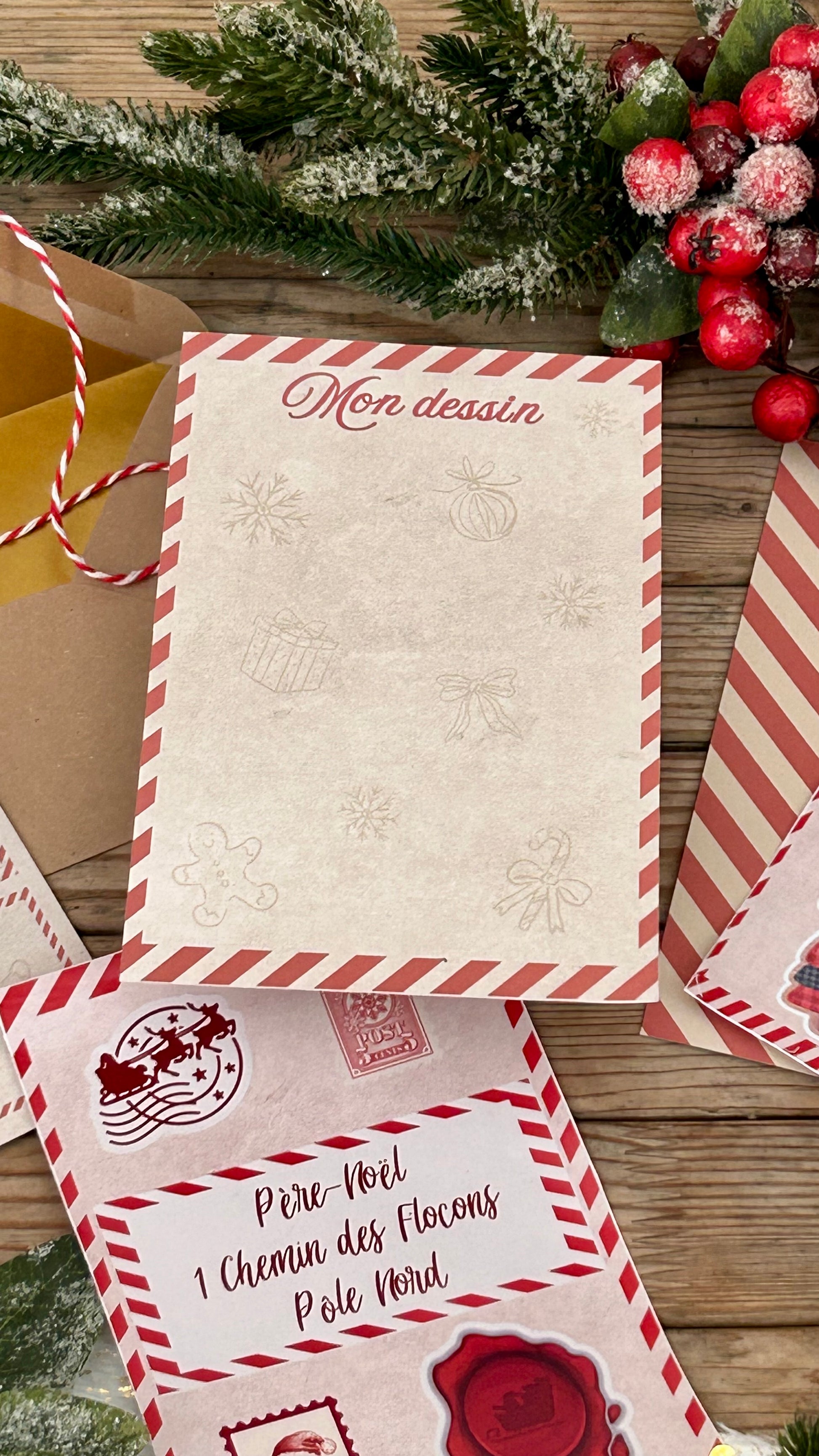 Coffret "ma jolie Lettre au père-Noël"
