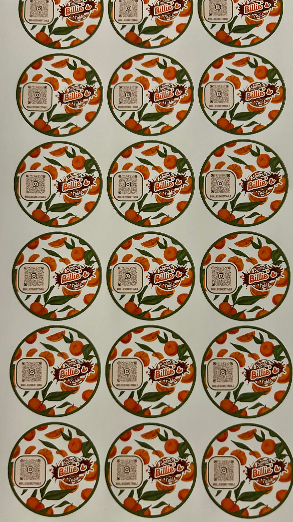 Etiquettes ronde x12